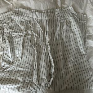 A New Day Black and White Striped Pants